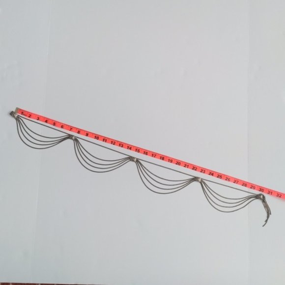 Christian Dior Belt Multi Strand Silver Chain Hip Belt Conchos Vintage - Picture 13 of 13